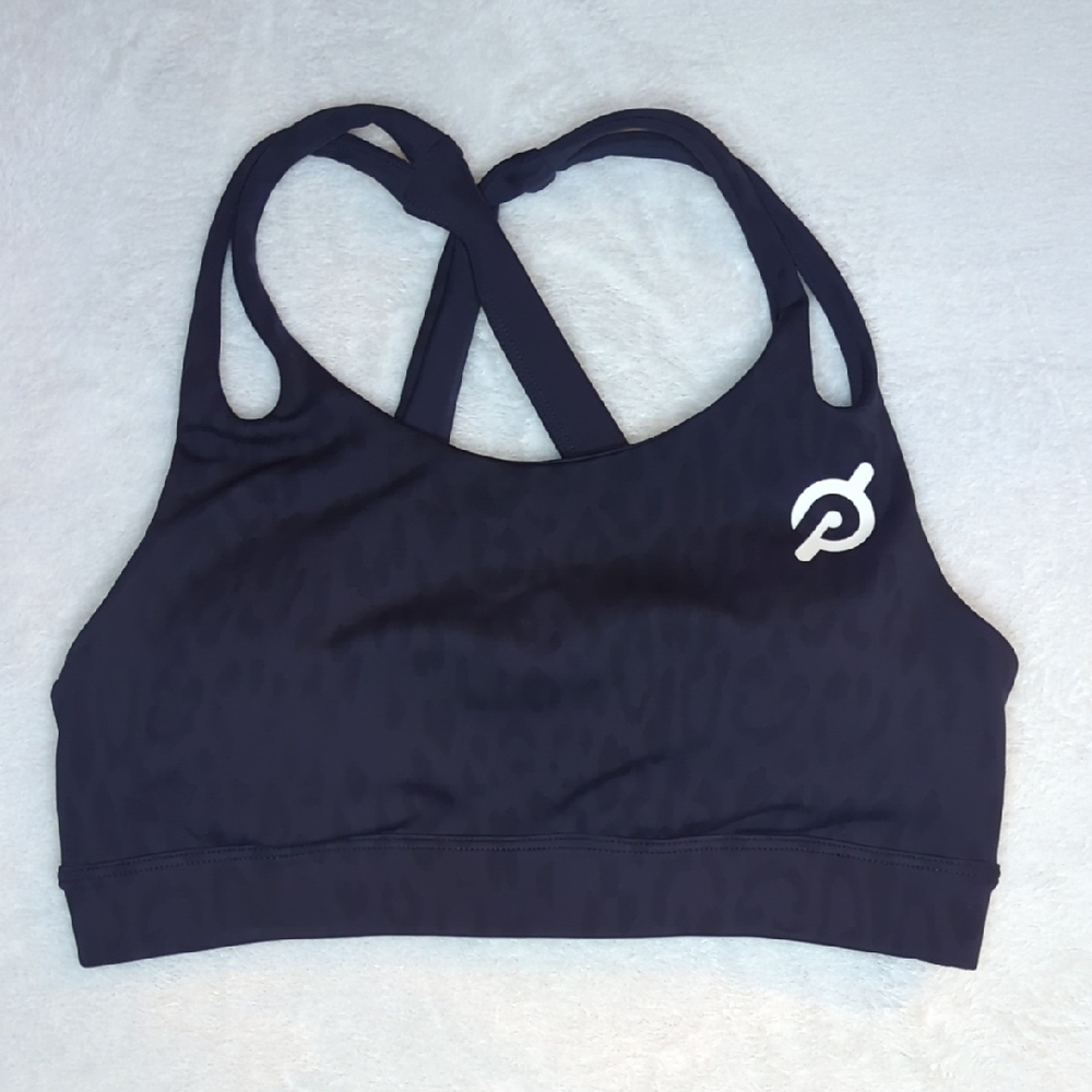 Peloton Move Mission Cheetah Splice Shoulder Bra